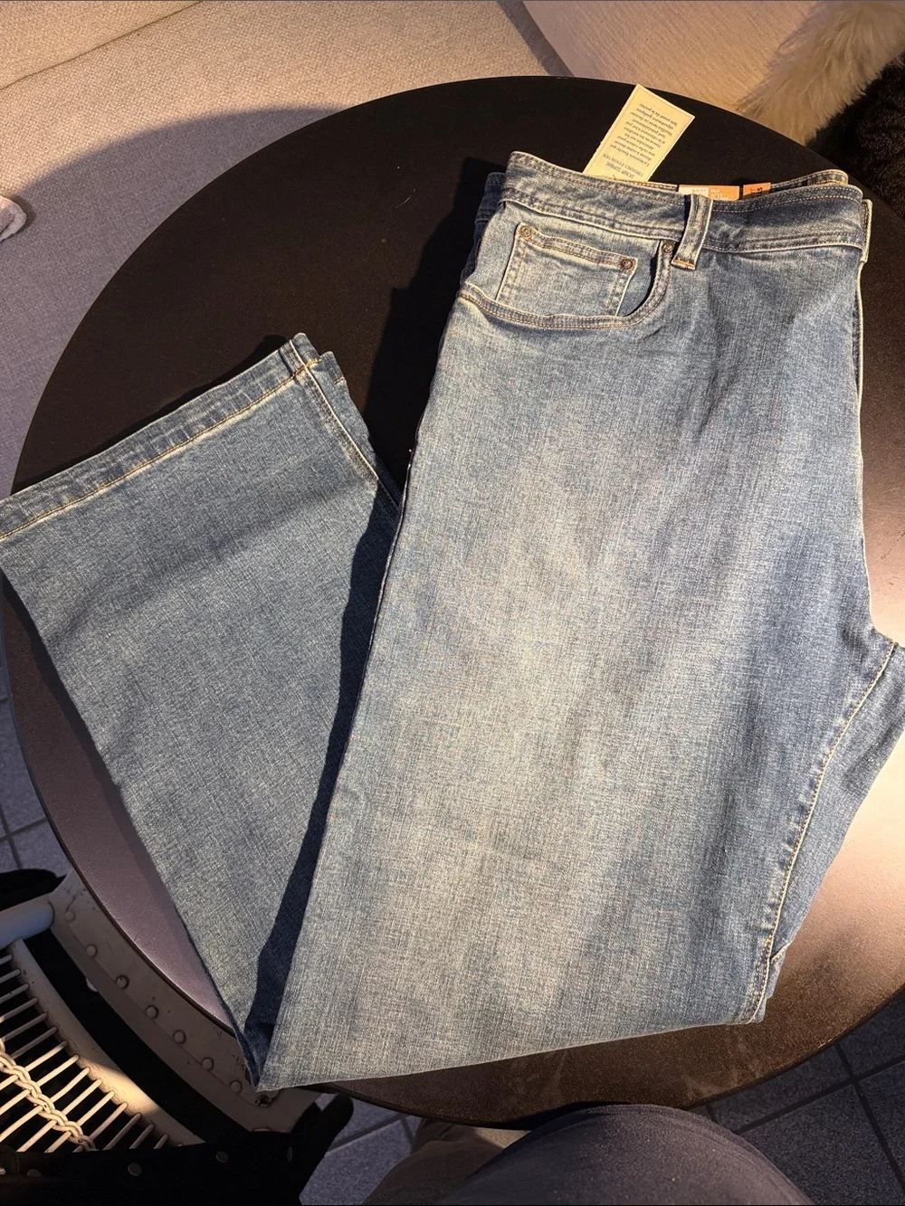 Prana Men's Axiom Straight Light Blue Denim Jeans. Sz 40x32 NWT